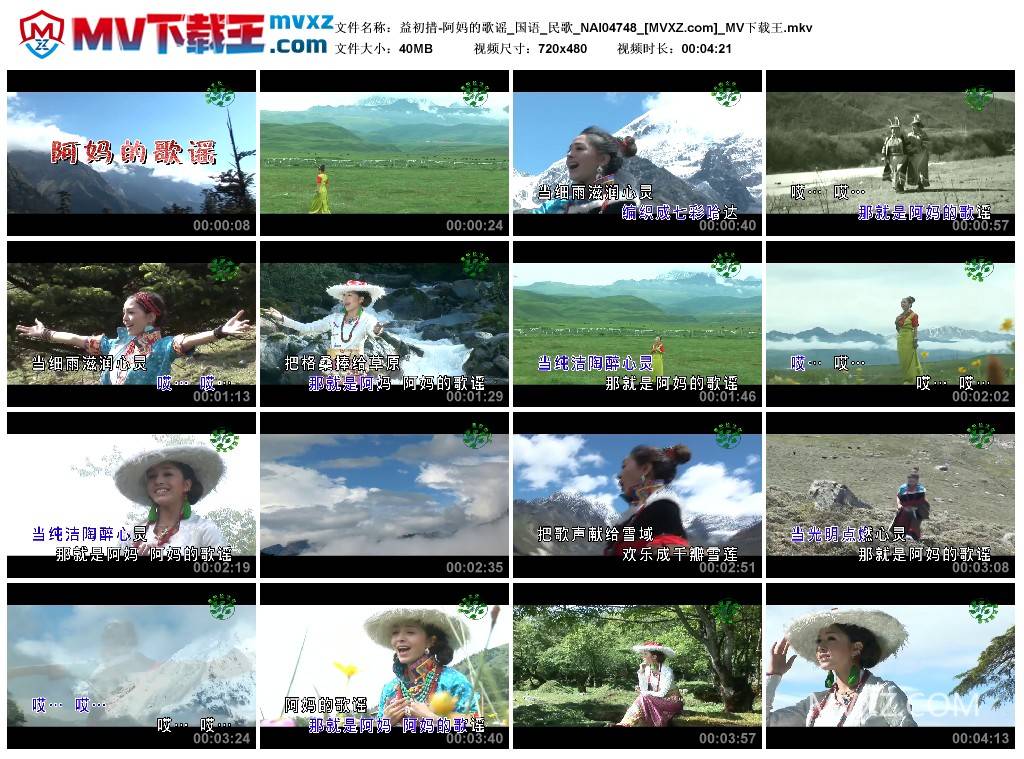 益初措-阿妈的歌谣_国语_民歌_NAI04748